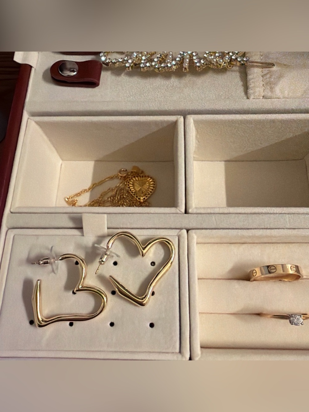 Brand new Maje Hearthoop earrings with dust bag and box